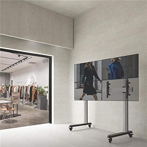 Pedestal con Ruedas Videowall 2x2 para 4 Pantallas 45 a 55 Pulg / VESA Max 600x400mm / Carga 50 kg