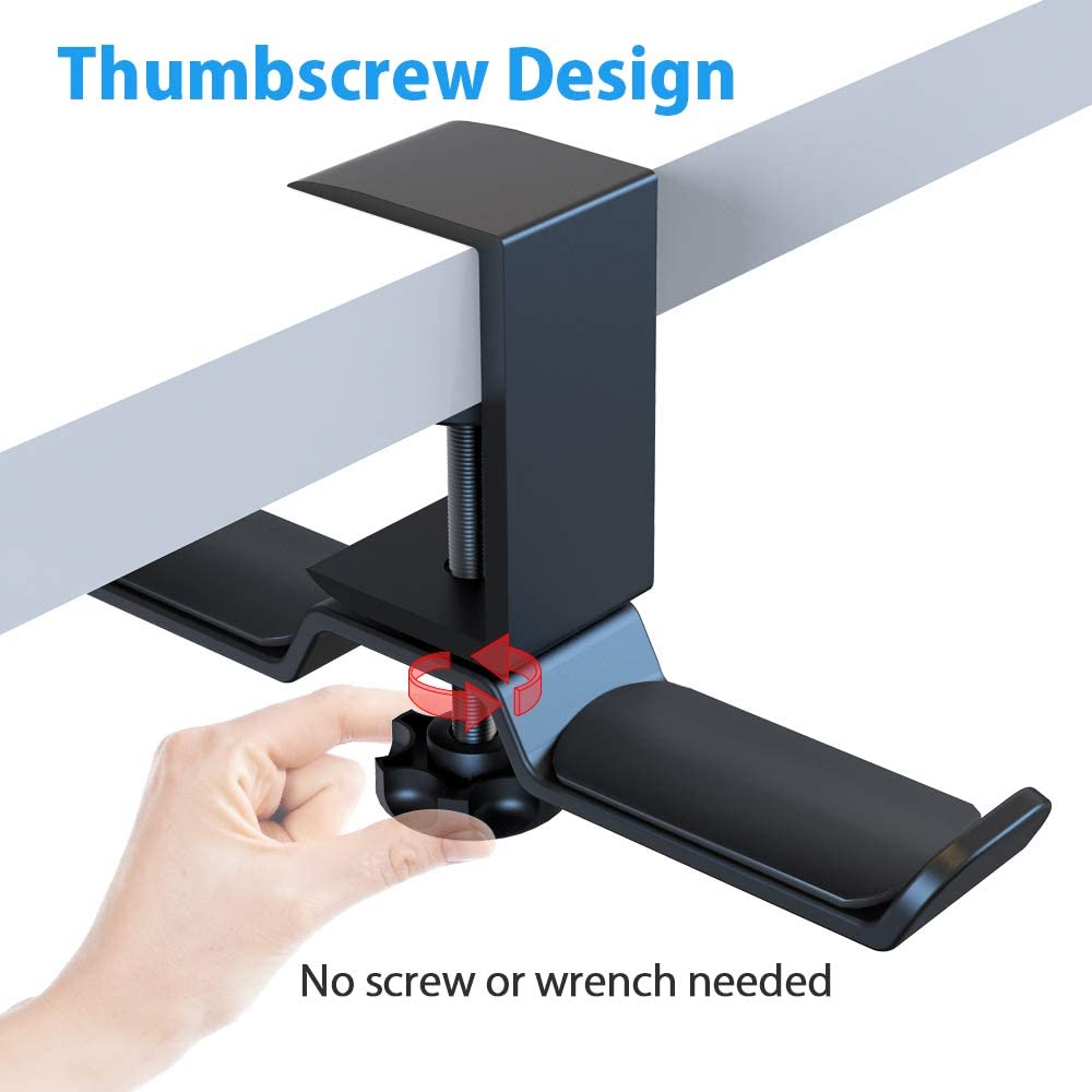 Soporte Doble para Audífonos con Abrazadera