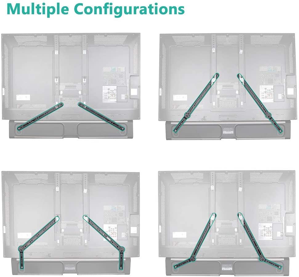 Soporte para Barra de Sonido Montaje Debajo o Encima de Televisores de 32 "- 65"