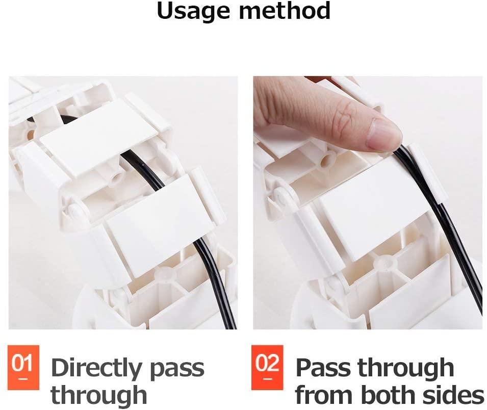 Vertebra Flexible para Organizar Cables para Escritorio / Altura Max 128 cm