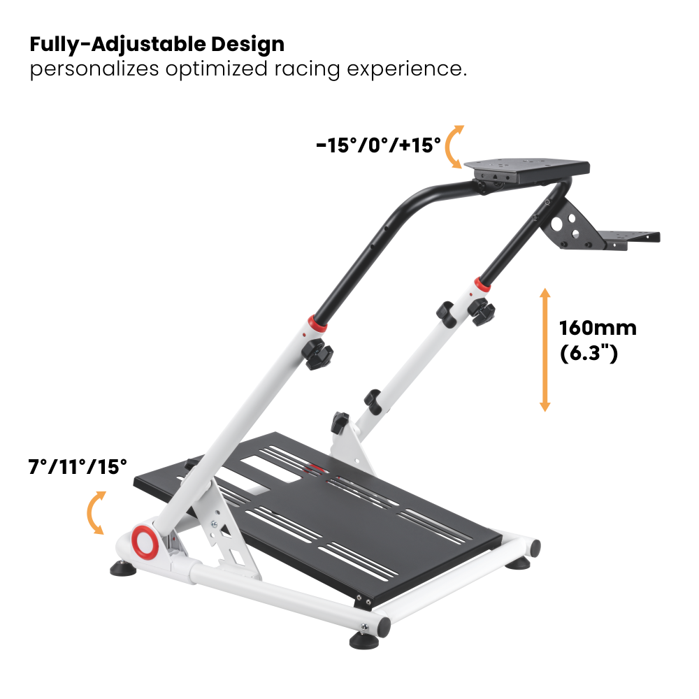 Soporte plegable para Volante de Carreras con Palanca de Cambios