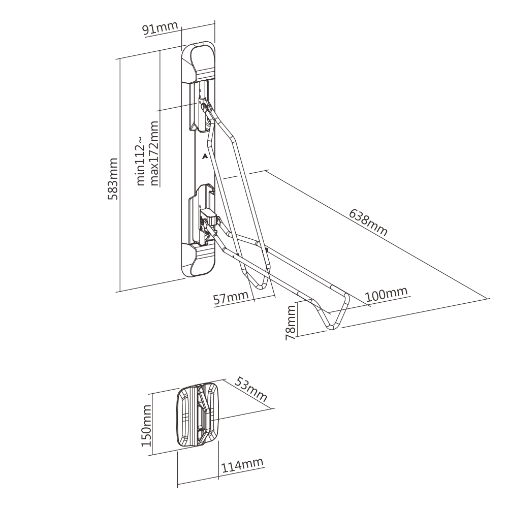 Rack Giratorio Para Bicicleta - No requiere cargar la bicicleta