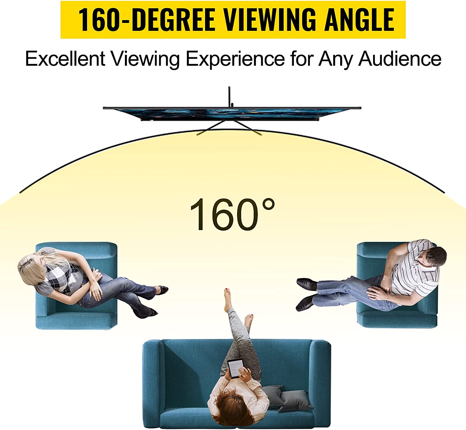 Ecran con Doble Trípode 150 Pulg (4:3) 3.05x2.29 m / Vinil