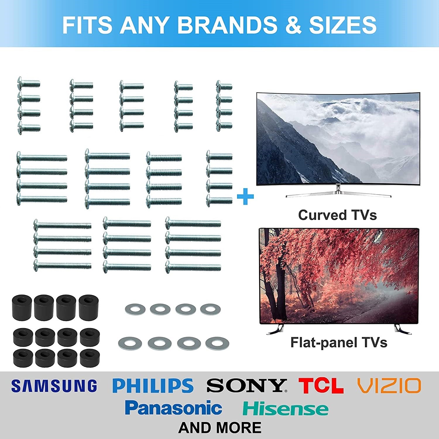 Kit De Pernos Milimétricos / Separadores / Arandelas para Rack TV