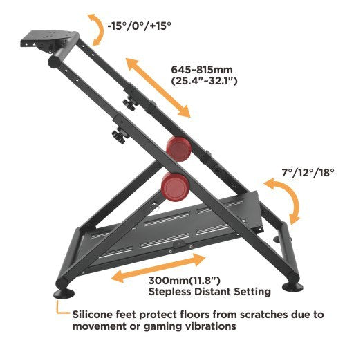 Soporte plegable para Volante de Carreras con Palanca de Cambios
