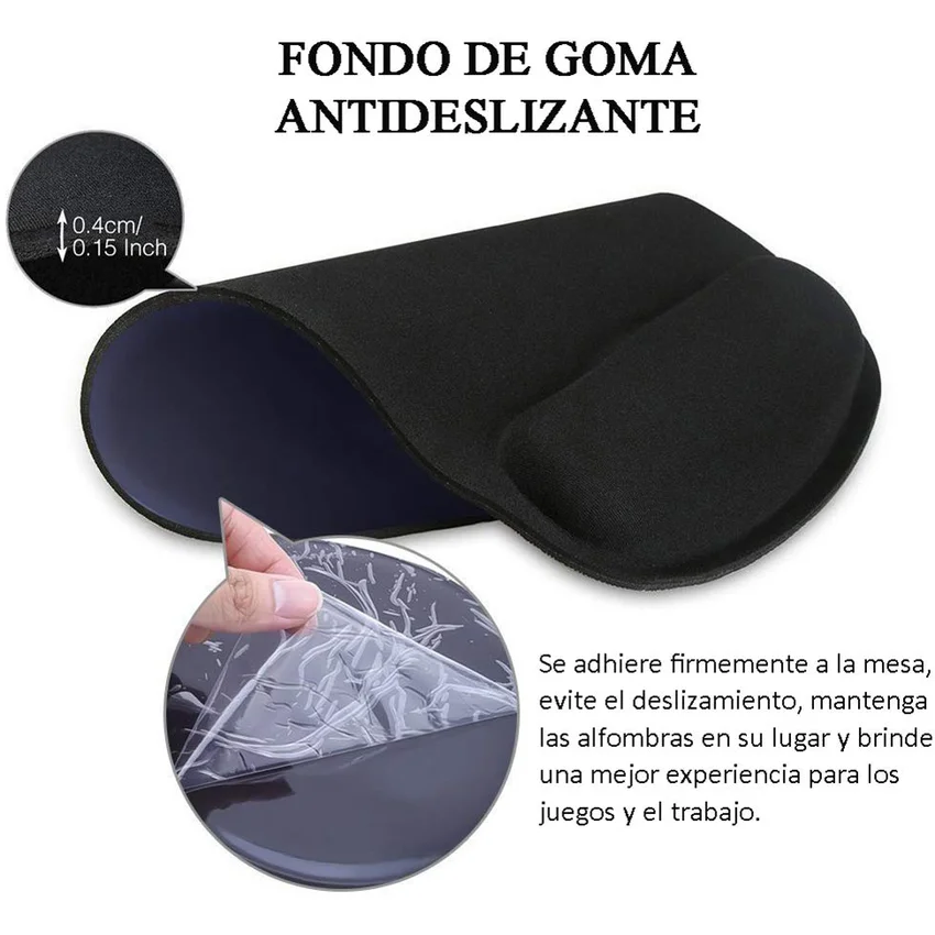 Mouse Pad Con Soporte reposa De Muñecas En Gel