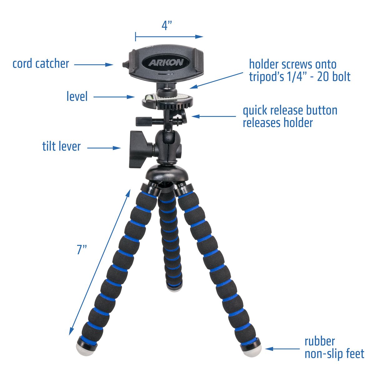 Soporte Mini Trípode flexible para Celular - Selfie / Transmisiones en vivo