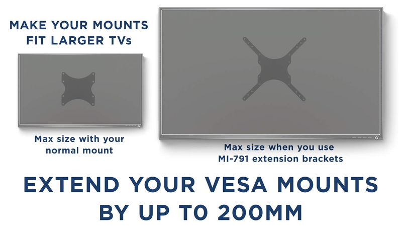 Adaptador Extension VESA 400x400mm para TV 42 a 55 Pulg