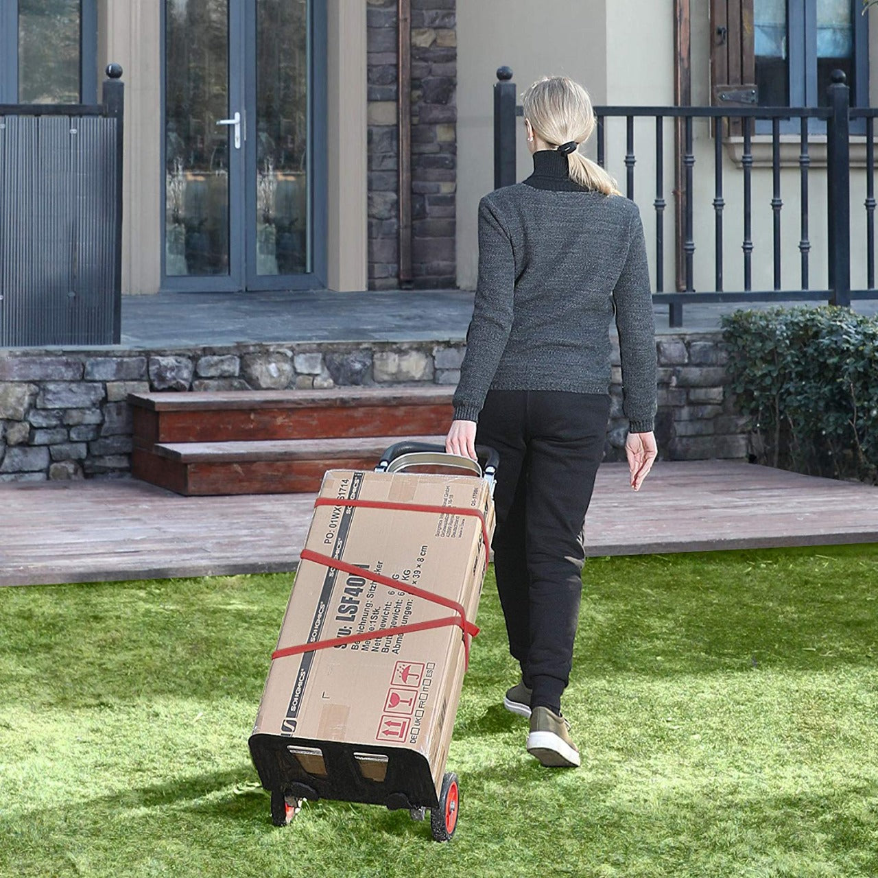 Coche carreta Plegable de Aluminio- Carga 90 Kg