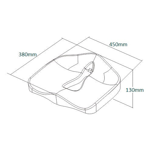 Cojín con Espuma Viscoelástica para Asiento - Alivia dolor de Espalda , prostata y otros