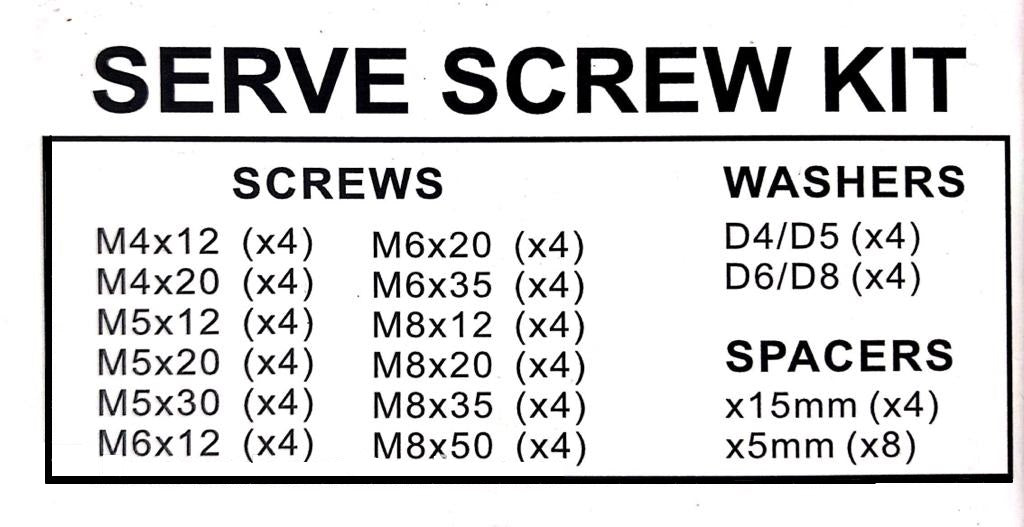Kit De Pernos Milimétricos / Separadores / Arandelas para Rack TV