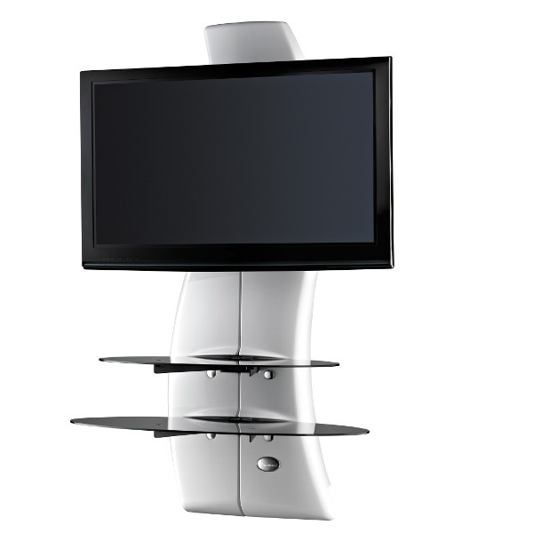 Mueble para Tv modelo Curvo Oculta Cables Marca Meliconi