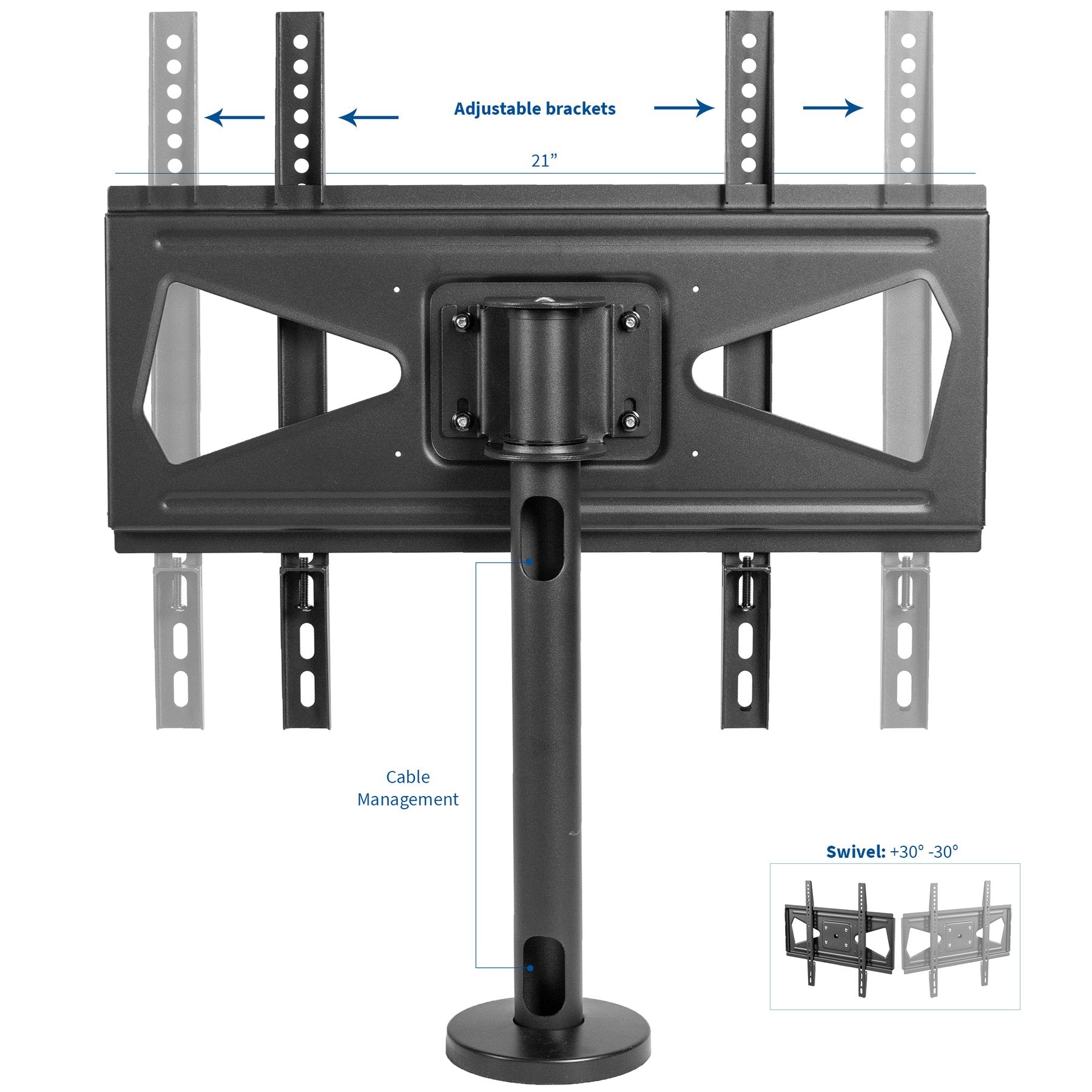 Soporte Base de Sobremesa para TV 32 a 55 Pulg / VESA Max 40x40cm / Carga 50 kg