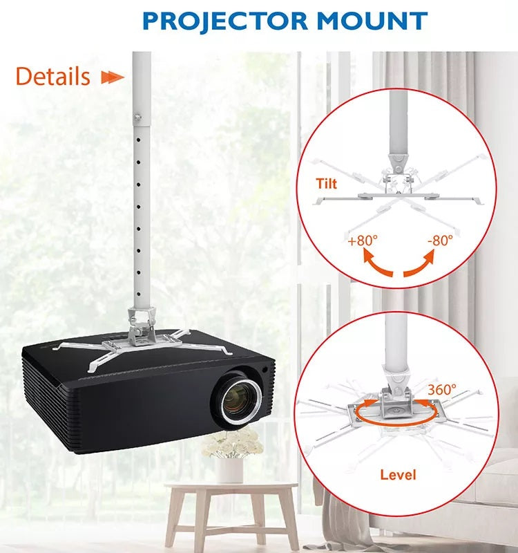 Rack Soporte para Proyector para Techo / Regulable 119 a 198cm