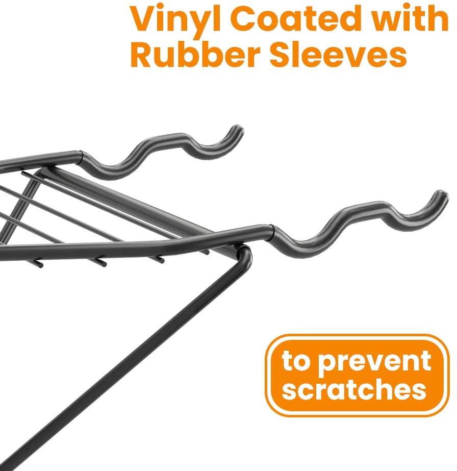 Rack soporte plegable de pared para 2 bicicletas y cascos