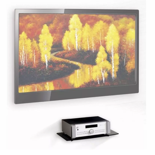 Repisa De Vidrio Templado 25x36cm Para Bluray - Deco , Router y otros