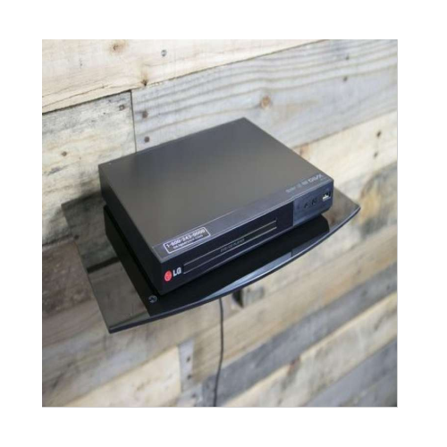 Repisa De Vidrio Templado 25x36cm Para Bluray - Deco , Router y otros