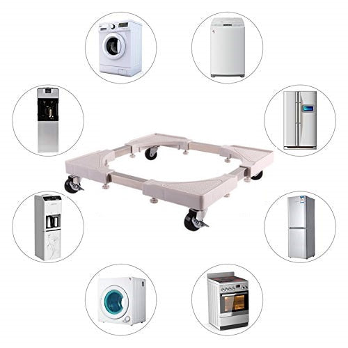Base con ruedas para Lavadora, Cocina y Refrigeradora de 1 Puerta / Base regulable 50~70 cm