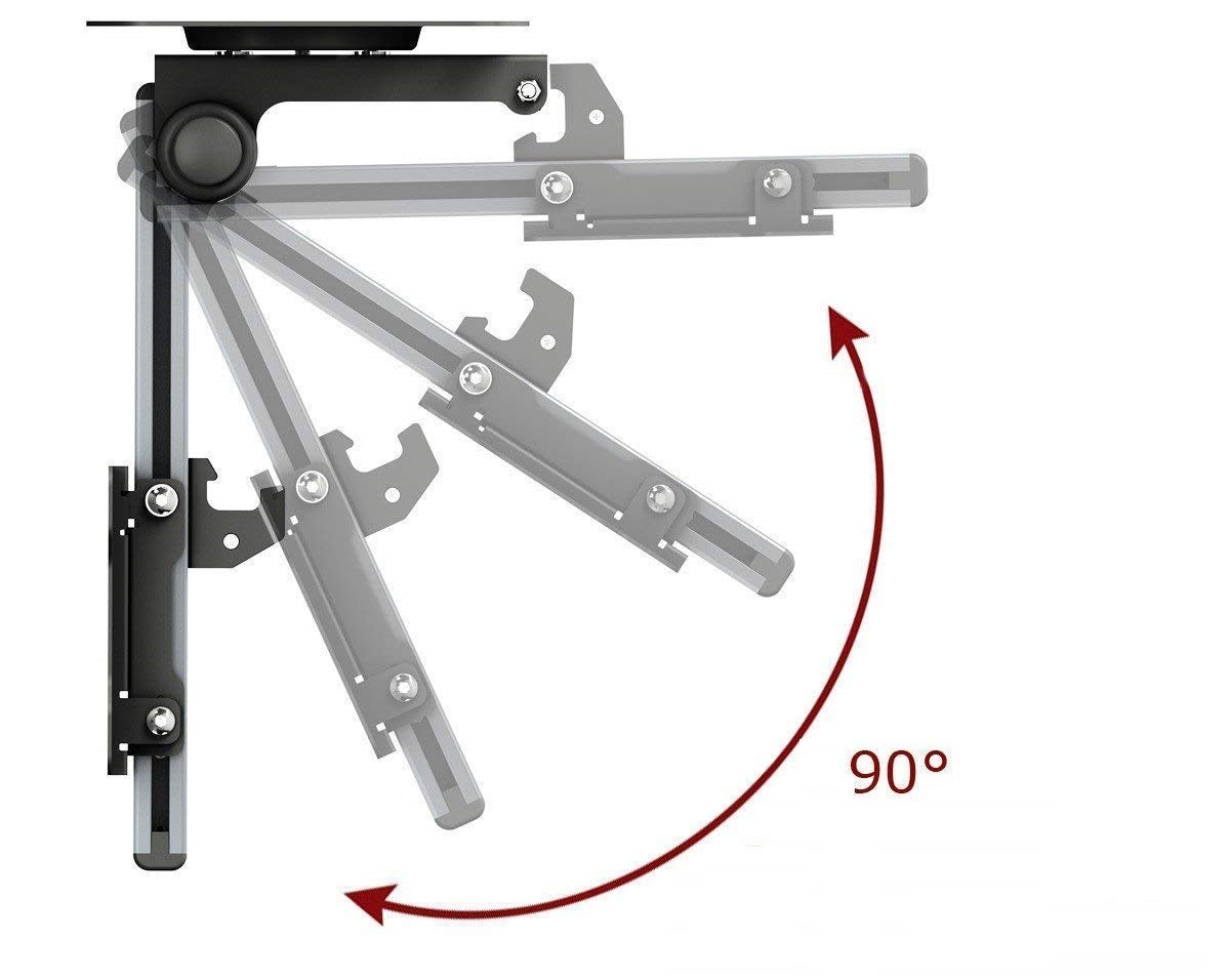 Rack de techo plegable retractil, TV 32 a 37 pulg