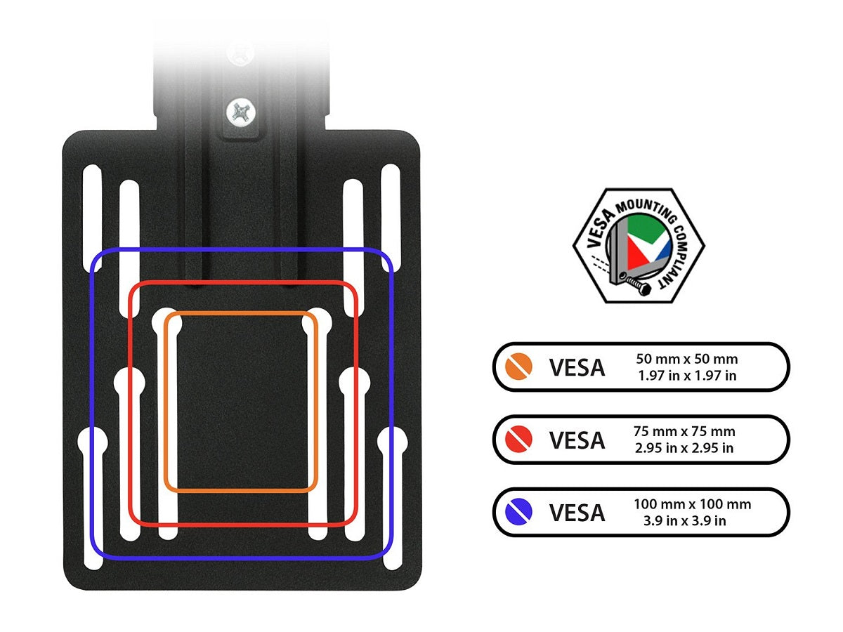 Rack Techo Plegable TV 13 a 23 Pulg / VESA MAx 10x10cm / Carga 8 kg