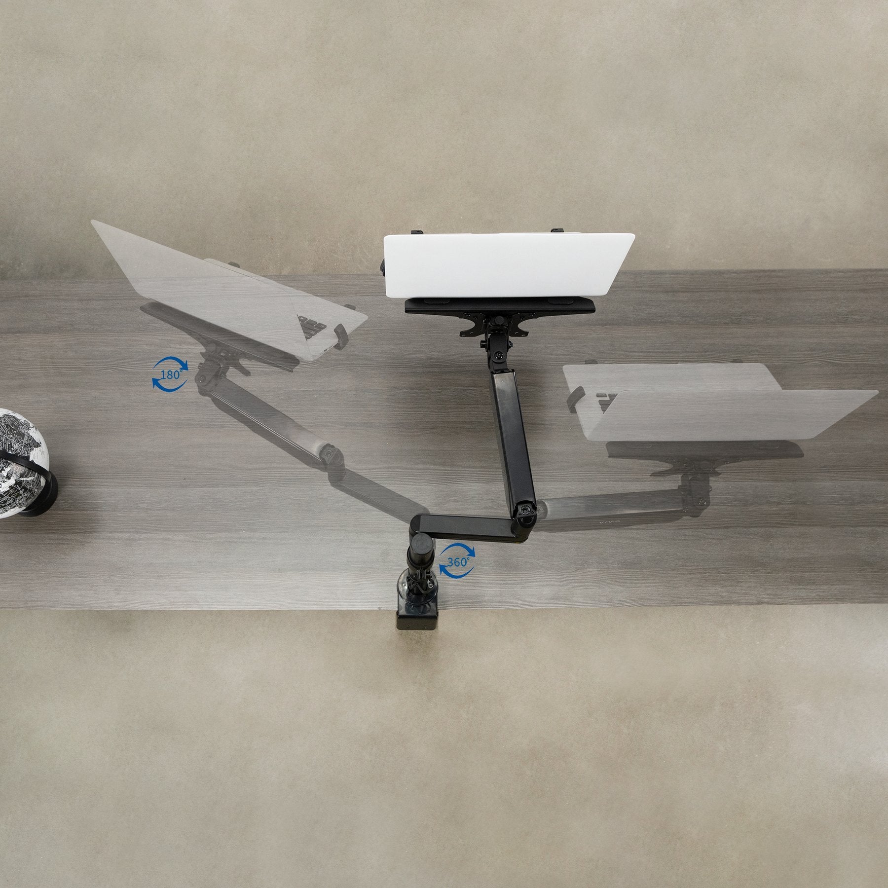 Rack Soporte con Gas Spring para Laptop 10 a 15.6 Pulg