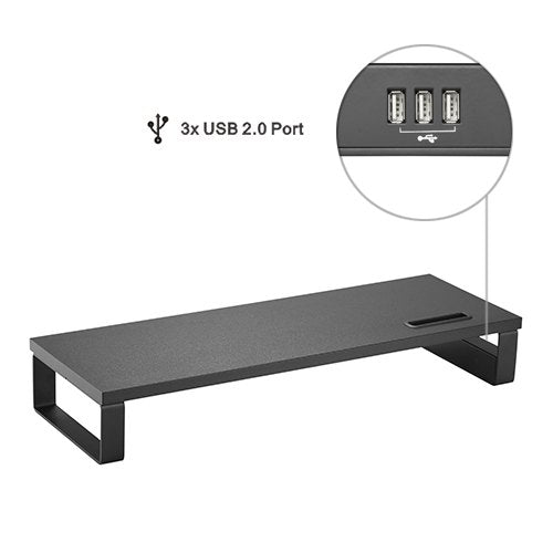 Base Sobre Mesa con Puerto USB para Monitor 13-32 Pulg