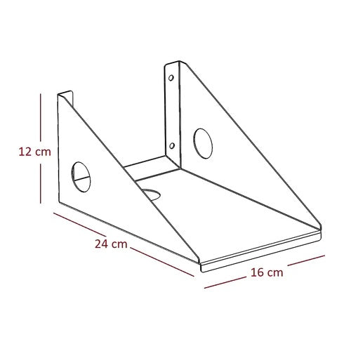 Soporte de Pared para Impresora Térmica / Medida 24x16 cm