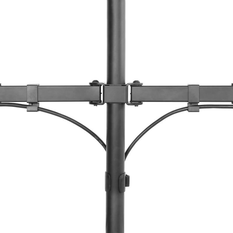 Rack Soporte Doble Brazo de Escritorio para 2 Monitores 13 a 32 pulg