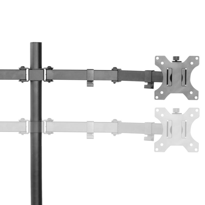 Rack Soporte Doble Brazo de Escritorio para 2 Monitores 13 a 32 pulg