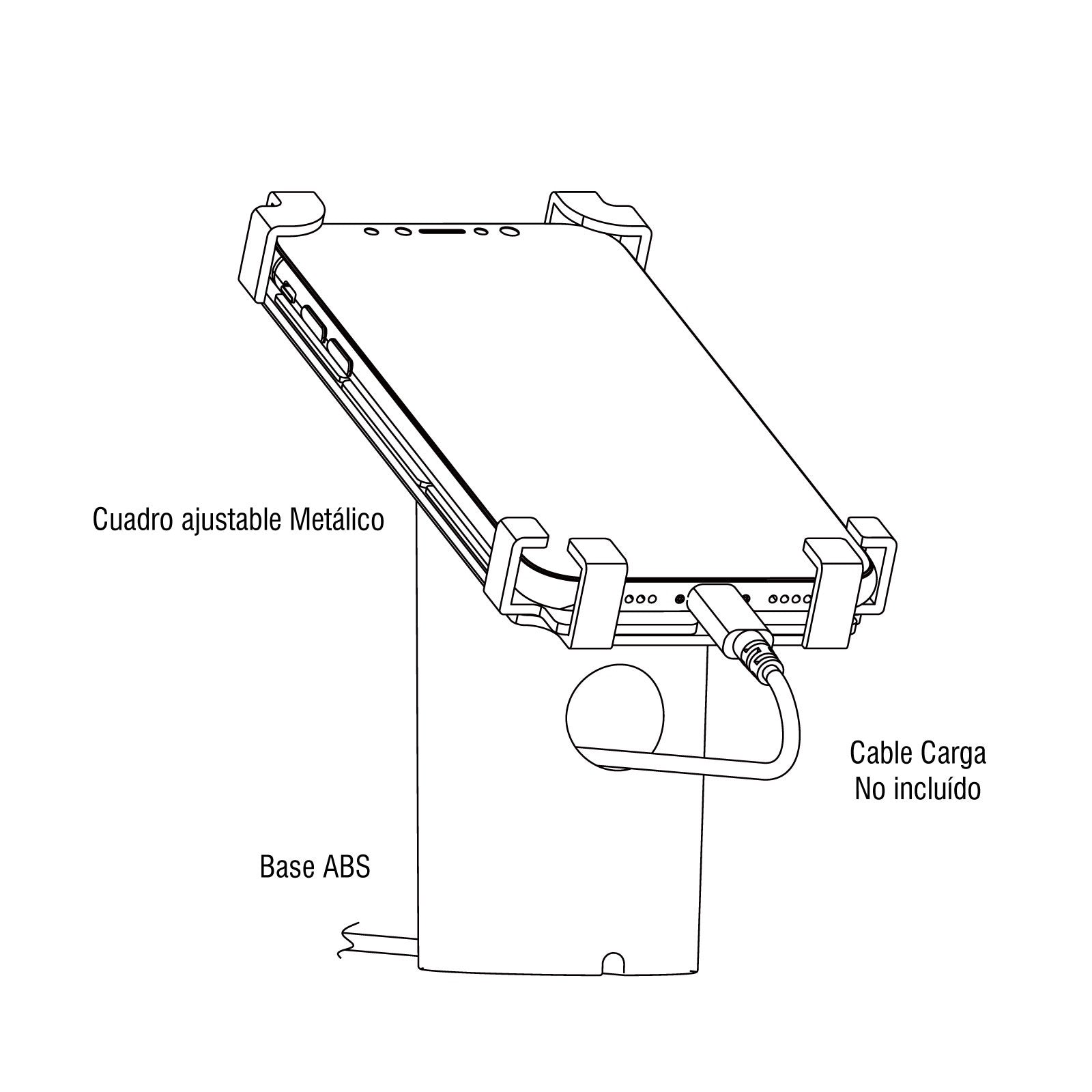 Soporte Antirrobo con Llave de seguridad para Celular