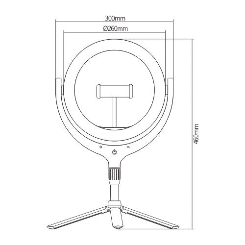Soporte de Trípode para Anillo de Luz LED