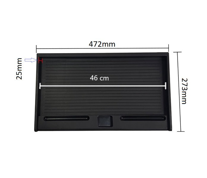 Bandeja deslizante para teclado debajo de escritorio