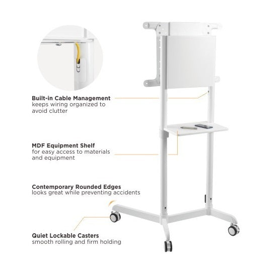 Pedestal con Rotacion Vertical y Horizontal para TV 37 a 70 Pulg / Rotación 90° / VESA Max 600x400mm / Carga 70 kg
