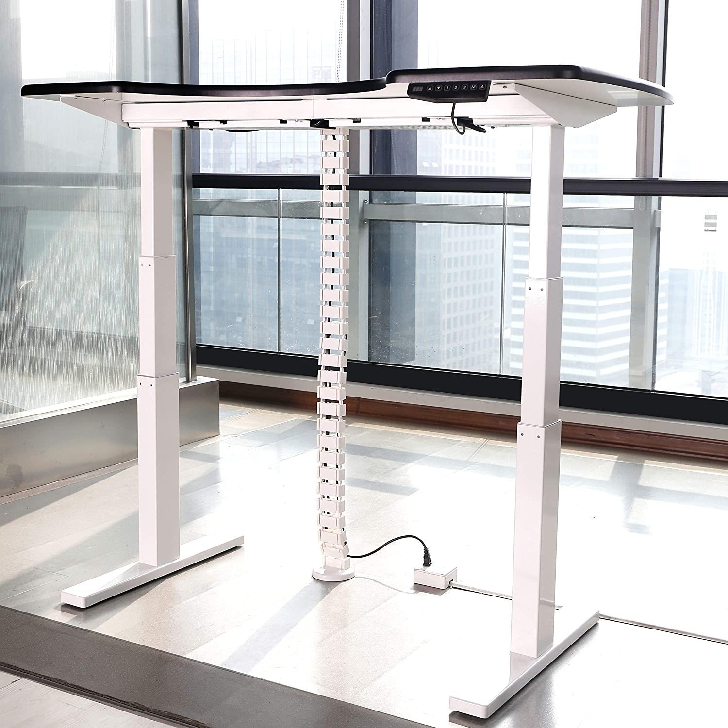 Vertebra Flexible para Organizar Cables para Escritorio / Altura Max 128 cm