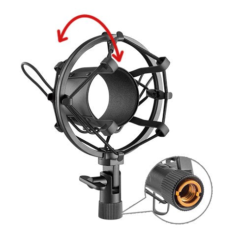 Micrófono condensador y soporte de brazo con abrazadera