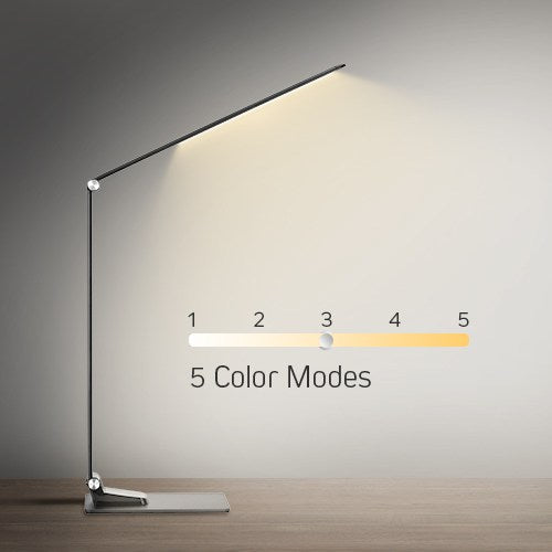 Lámpara Led Touch de Escritorio de Aluminio con Puerto USB - Plateado