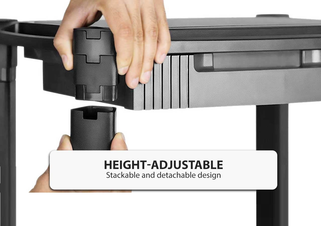 Soporte Mesa Móvil para Impresora Con Ruedas - Estante De 3 Niveles