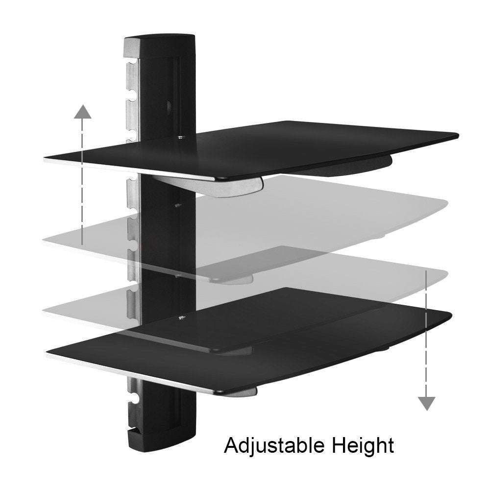 Repisa 2 Niveles vidrio Para Bluray, Deco o Router