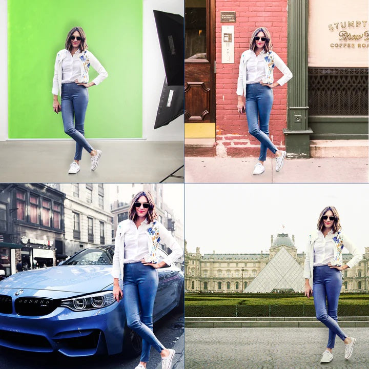 Ecran Manual Verde 100 Pulg (4:3) 2.0x1.61 m / Vinil