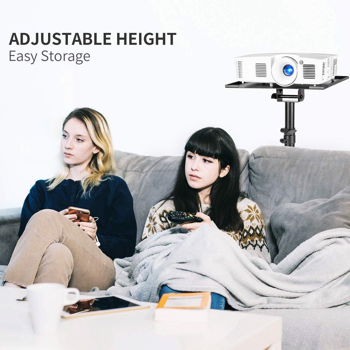 Pedestal Tripode para Proyector / Altura regulable 75 ~ 124CM