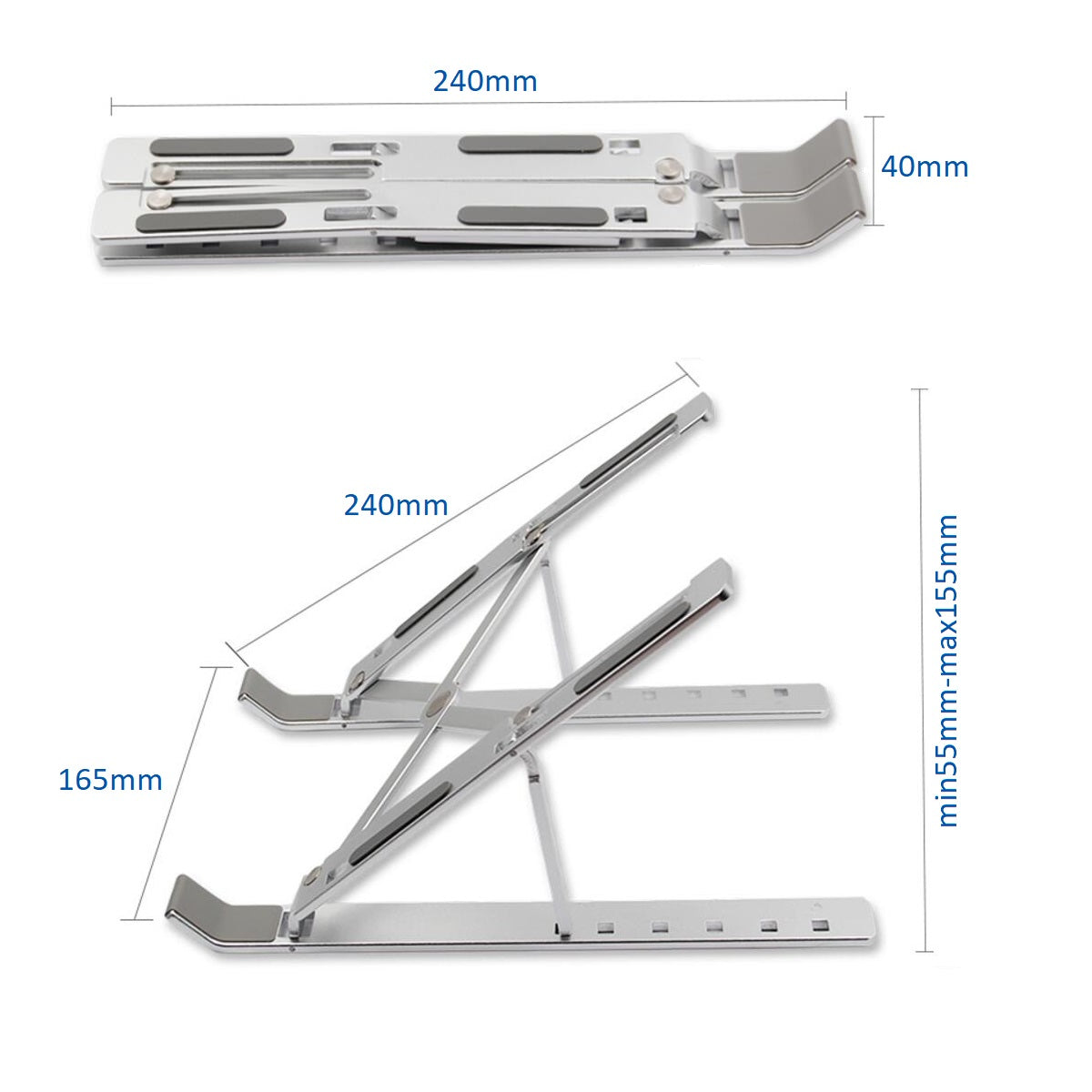 Soporte Portátil Plegable De Aluminio Para Laptop iPad Mac