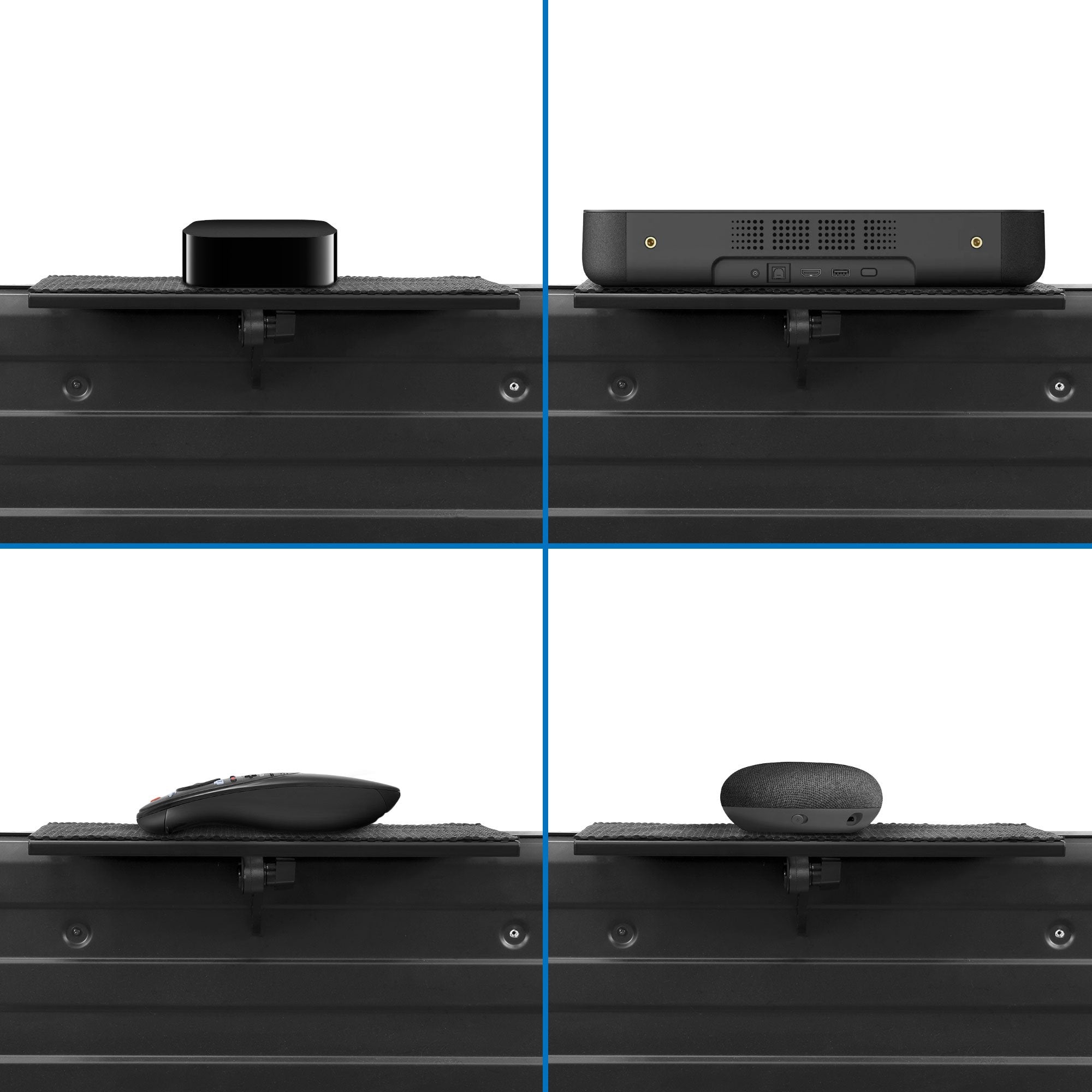 Estante abrazadera para decodificador de TV, 30x12 cm