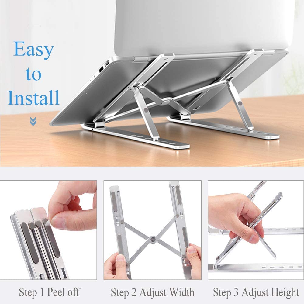 Soporte Portátil Plegable De Aluminio Para Laptop iPad Mac