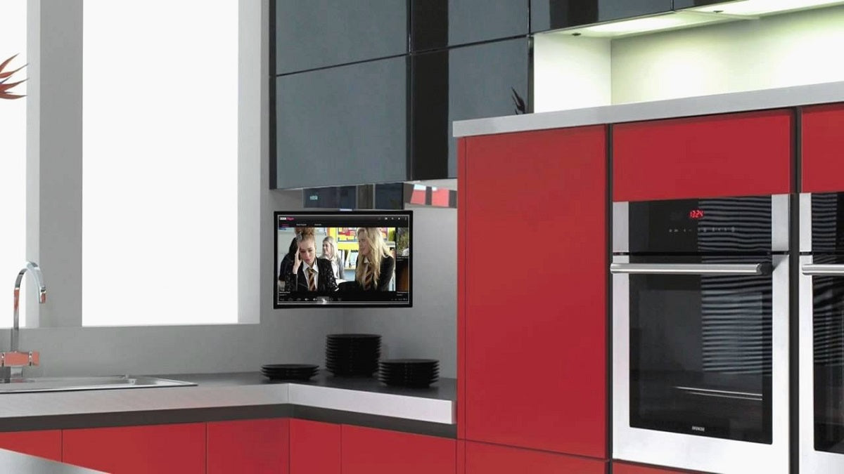 Rack Techo Plegable TV 13 a 23 Pulg / VESA MAx 10x10cm / Carga 8 kg