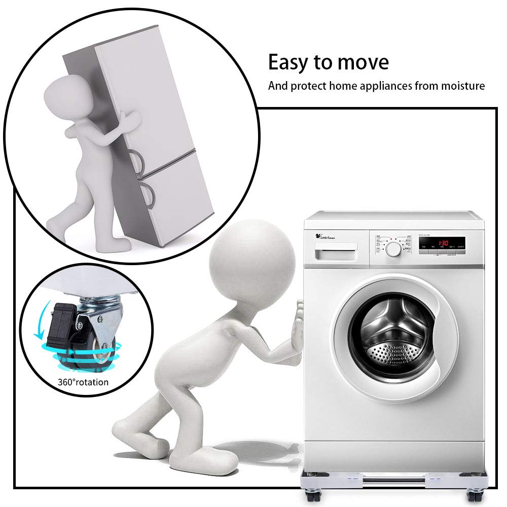 Base con ruedas para Lavadora, Cocina y Refrigeradora de 1 Puerta / Base regulable 70~90 cm