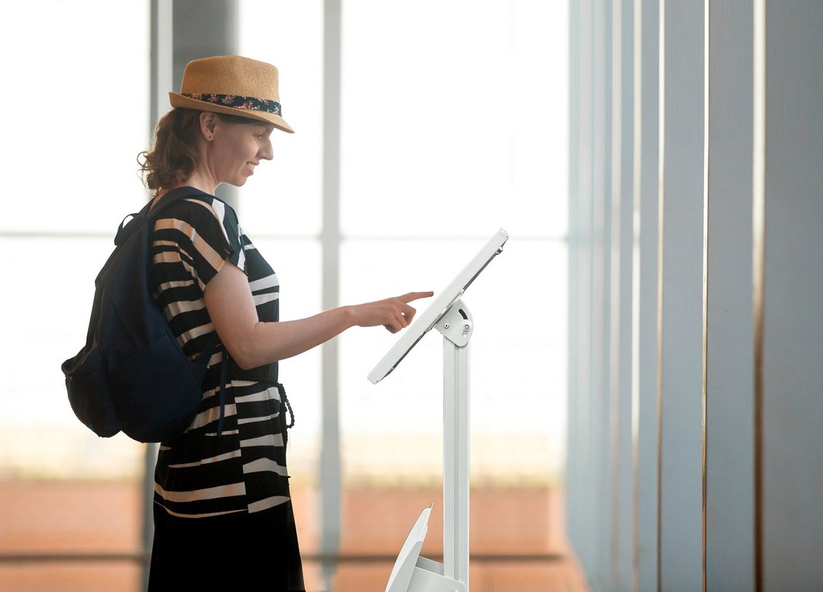 Pedestal Soporte Antirrobo para Tablet iPad PRO 12.9 Pulg