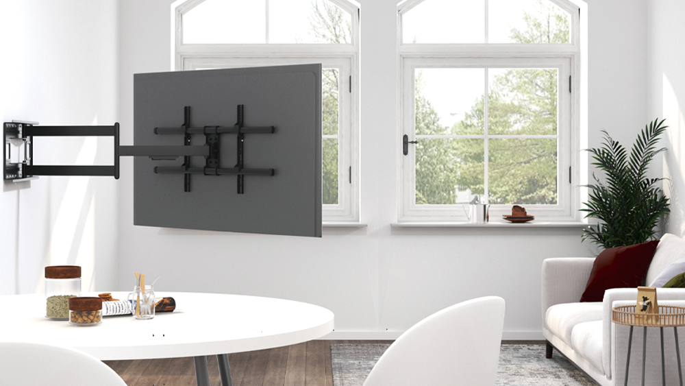 ¿Necesitas un rack de pared con brazo articulado para tu TV?