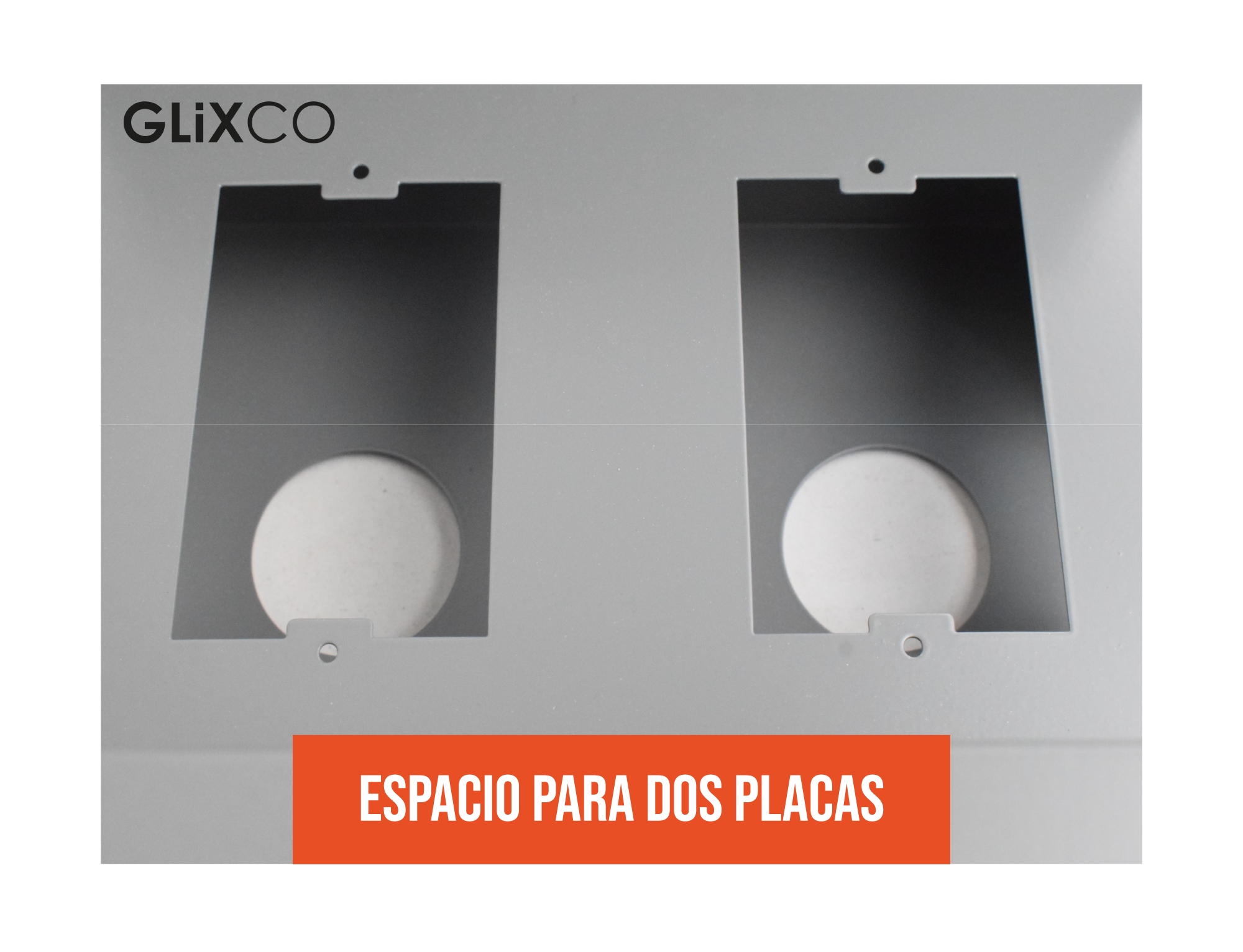 Caja de Conexion Metalico sin Tapa para 2 o 3  Modulos