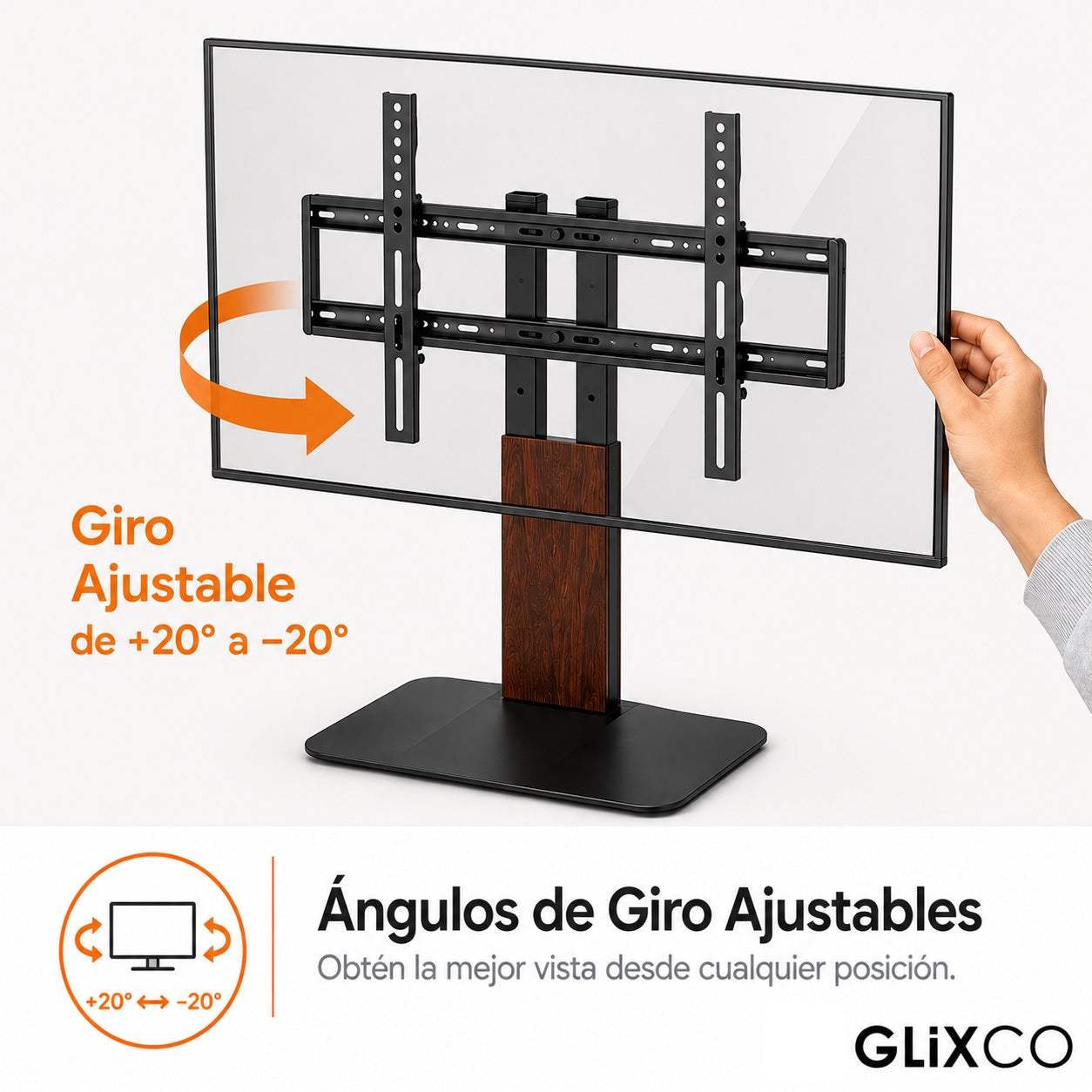 Base Pedestal Sobremesa para TV 32 a 77 Pulg / VESA Max 600x400mm / Carga 40 kg