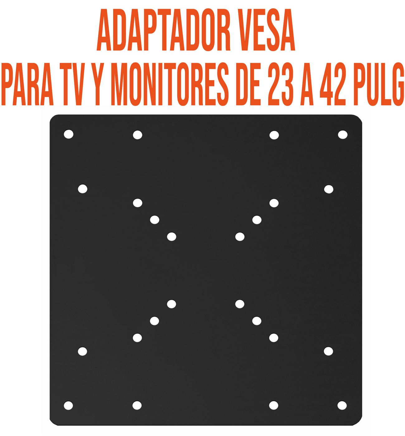 Adaptador Extensión VESA Max 200x200mm para TV y Monitores de 23 a 42 Pulg